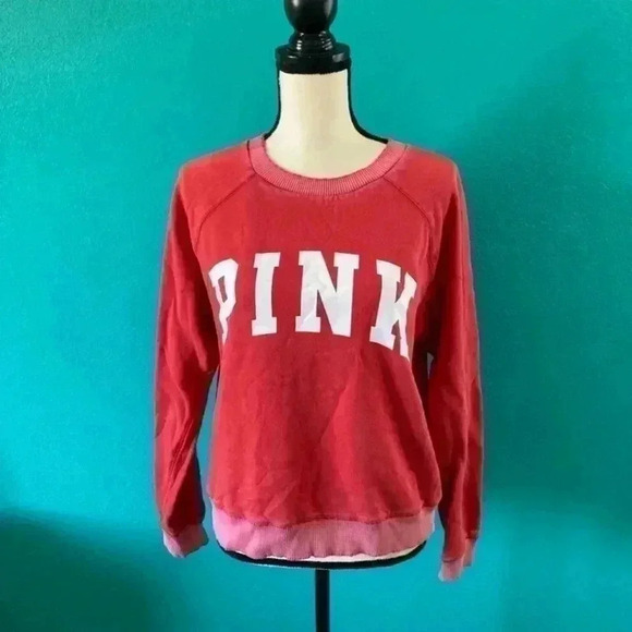 ⭐️ Victoria’s Secret pink red pullover jacket in size xs - Picture 1 of 5
